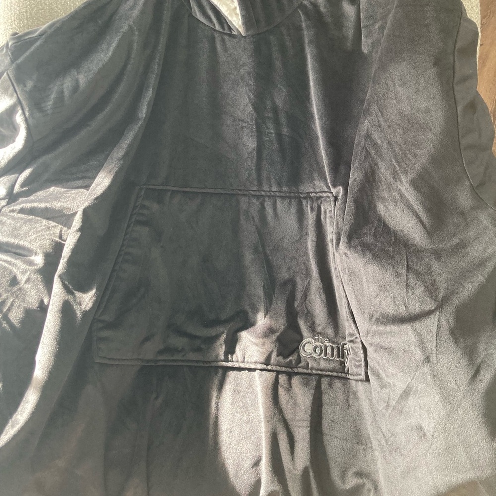 The comfy Sherpa blanket/hoodie